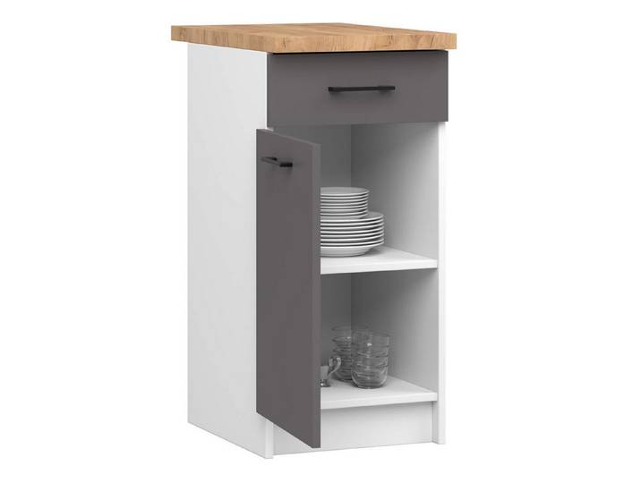 Raumhirsch Furniture Unterschrank Küchenunterschrank mit Arbeitsplatte Stilvolles Design Küchenmöbel (Viele Farbvarianten - Maße 40x85x46 cm) robuste Konstruktion