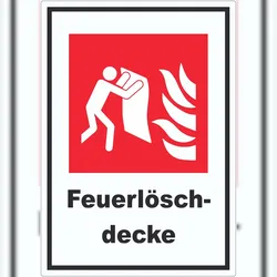 HB-Druck Feuerlöschdecke Aufkleber A0 (841x1189mm)
