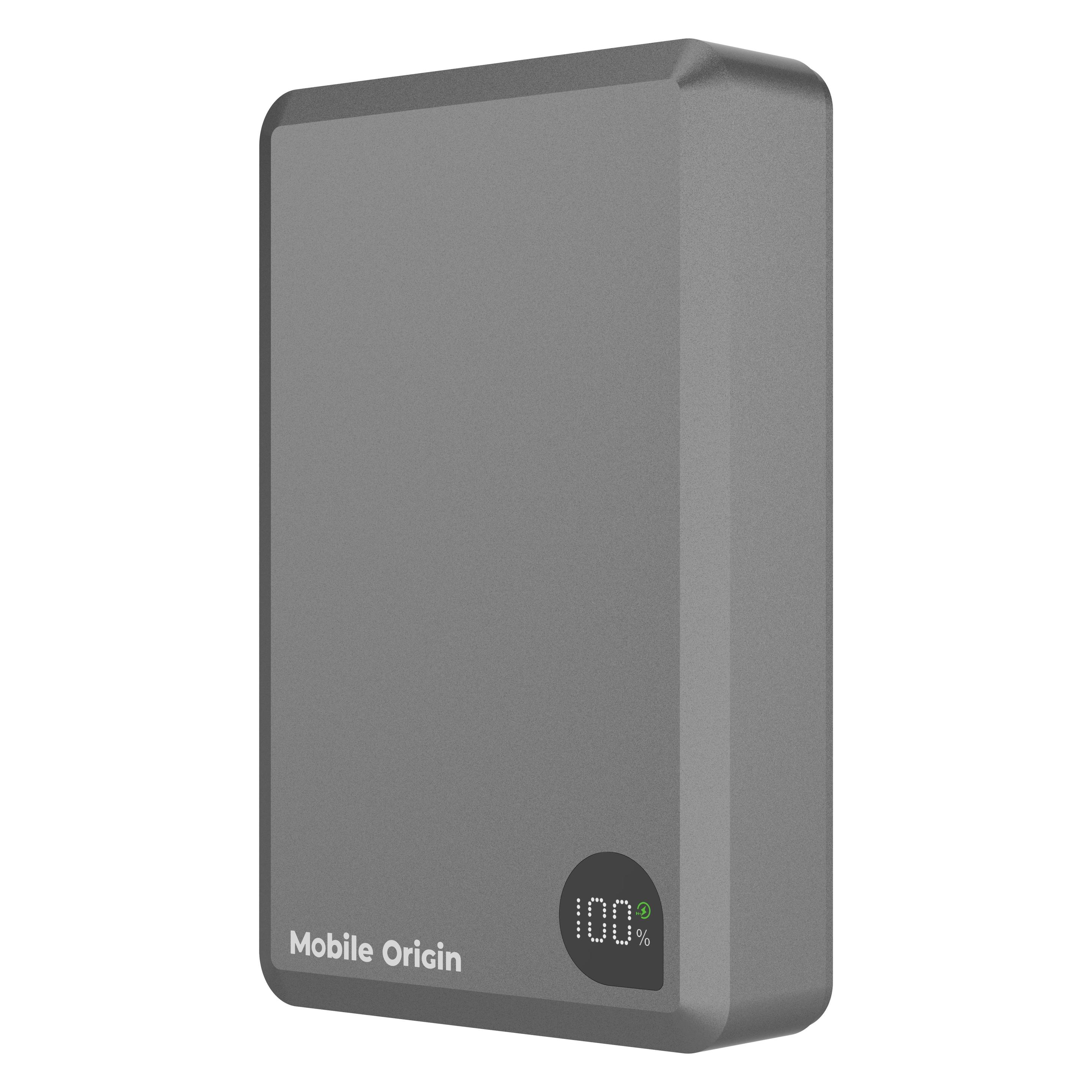Mobile Origin Powerbank 30W PD 20000mAh Aluminum PowerBank PB14 MagSafe Compatible (20000 mAh, 30 W, 77 Wh) (MO-30WPD-PB14)