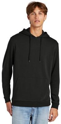 District DT1300 Perfect Tri Fleece Pullover Hoodie in Black size XS   Polyester Blend