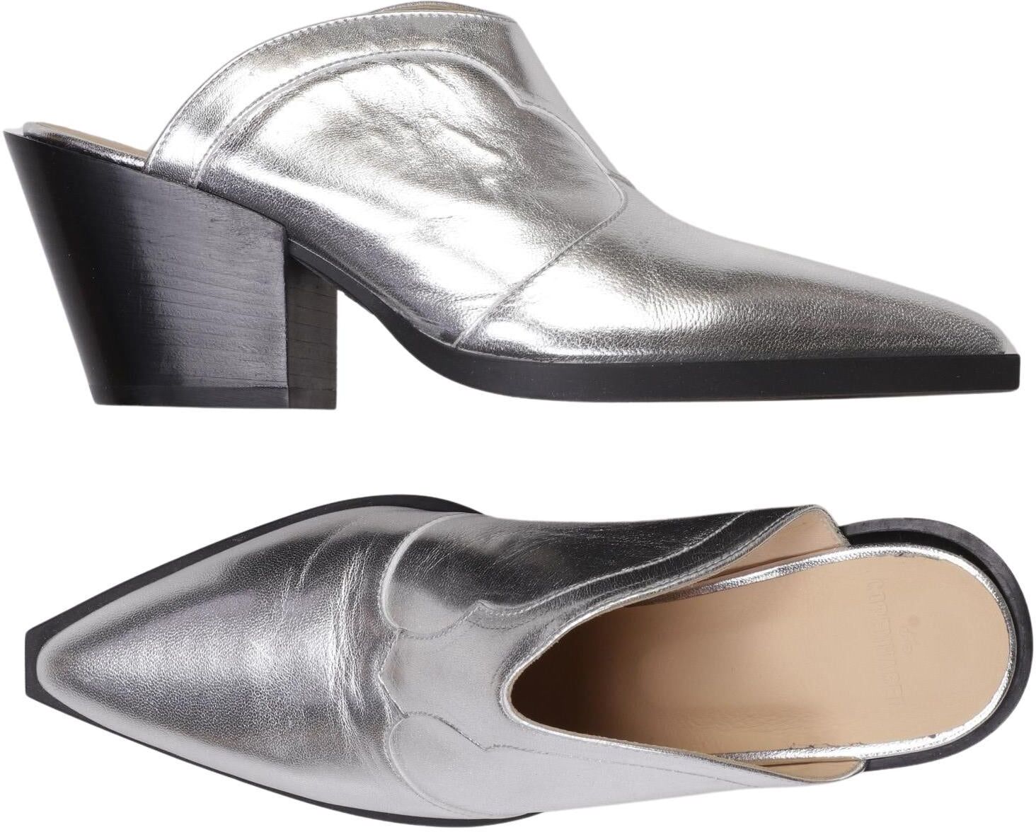 Copenhagen Studios Damen Sandalen, Silber, Gr. EU 40, Leder - Second Hand