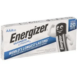 10x Energizer Ultimate Batterie Lithium LR03 1.5V AAA