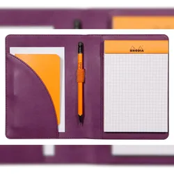 Rhodiarama Mappe für Block oder Notizheft A6, N°13 13x17 cm - Violett 213006C