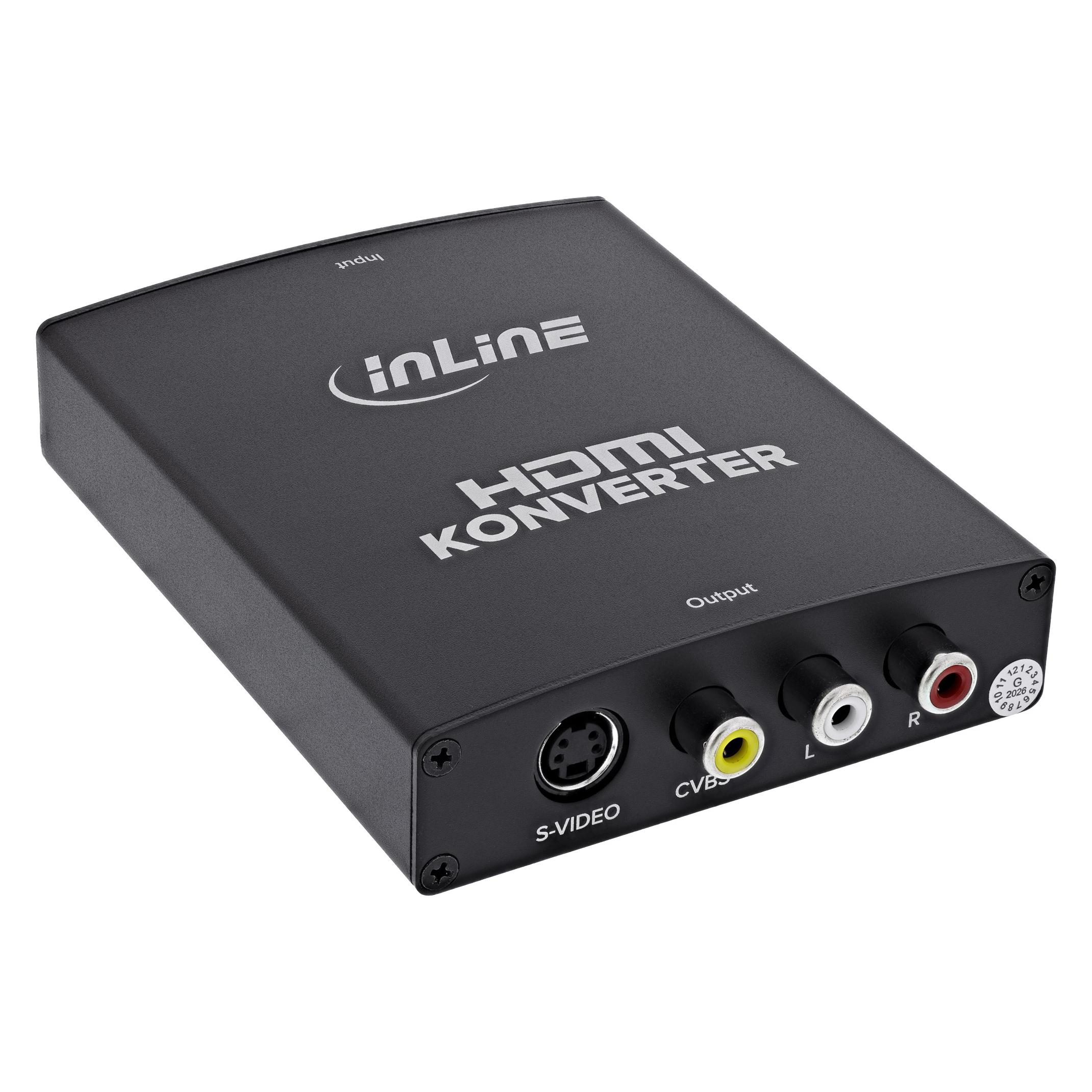 InLine HDMI zu Composite und S-Video (Digital -> Analog) (65006)