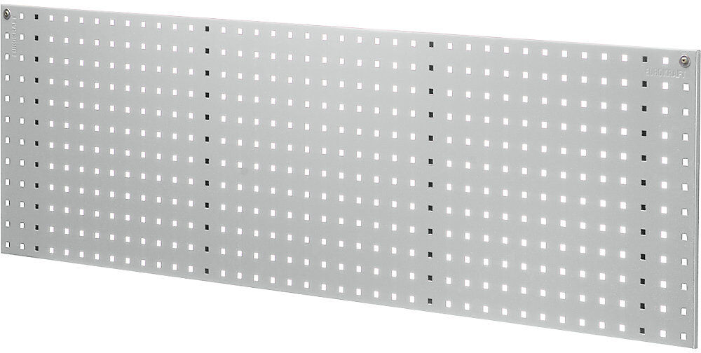 Lochplatte für Werkzeughalter, Länge 1524 mm, lichtgrau eurokraft pro