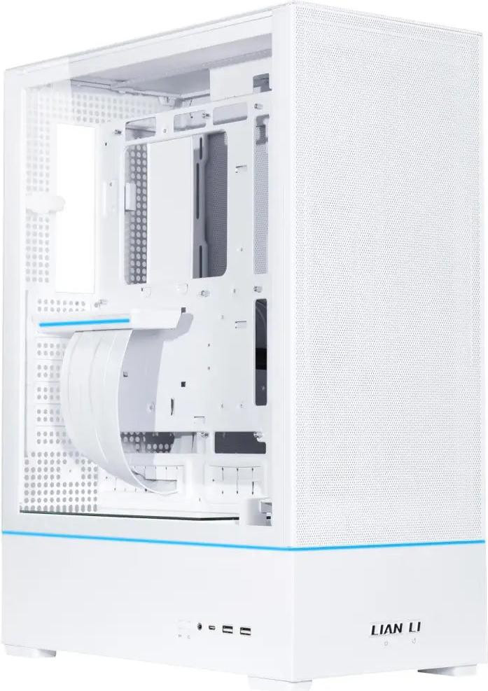 Lian Li SUP01 Gaming PC Tower, Wit, Gehard glas, ATX/ITX/Micro ATX