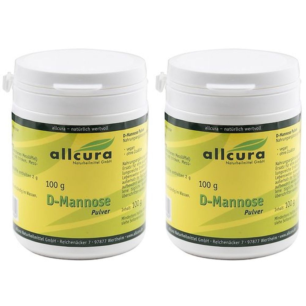 D-Mannose Pulver 2x 2x100 g zur Herstellung einer Lösung zum Einnehmen