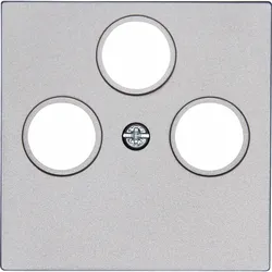 Kopp 491047001 HK07 - Antennen-Abdeckung TV/RF/SAT, Farbe: stahl