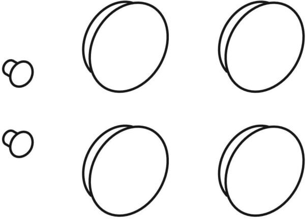 Geberit Puffer-Set 598125000 für WC-Deckel