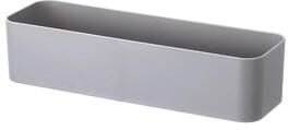 Uplift Treasures Wall Mounted Storage Organizer Box Adhesive Shelf Rack gray L