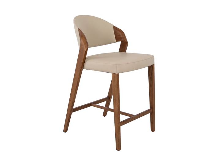 Design Barstuhl „Dylan“ mit Drehfunktion & Höhenverstellung Leder Angel Cerdá