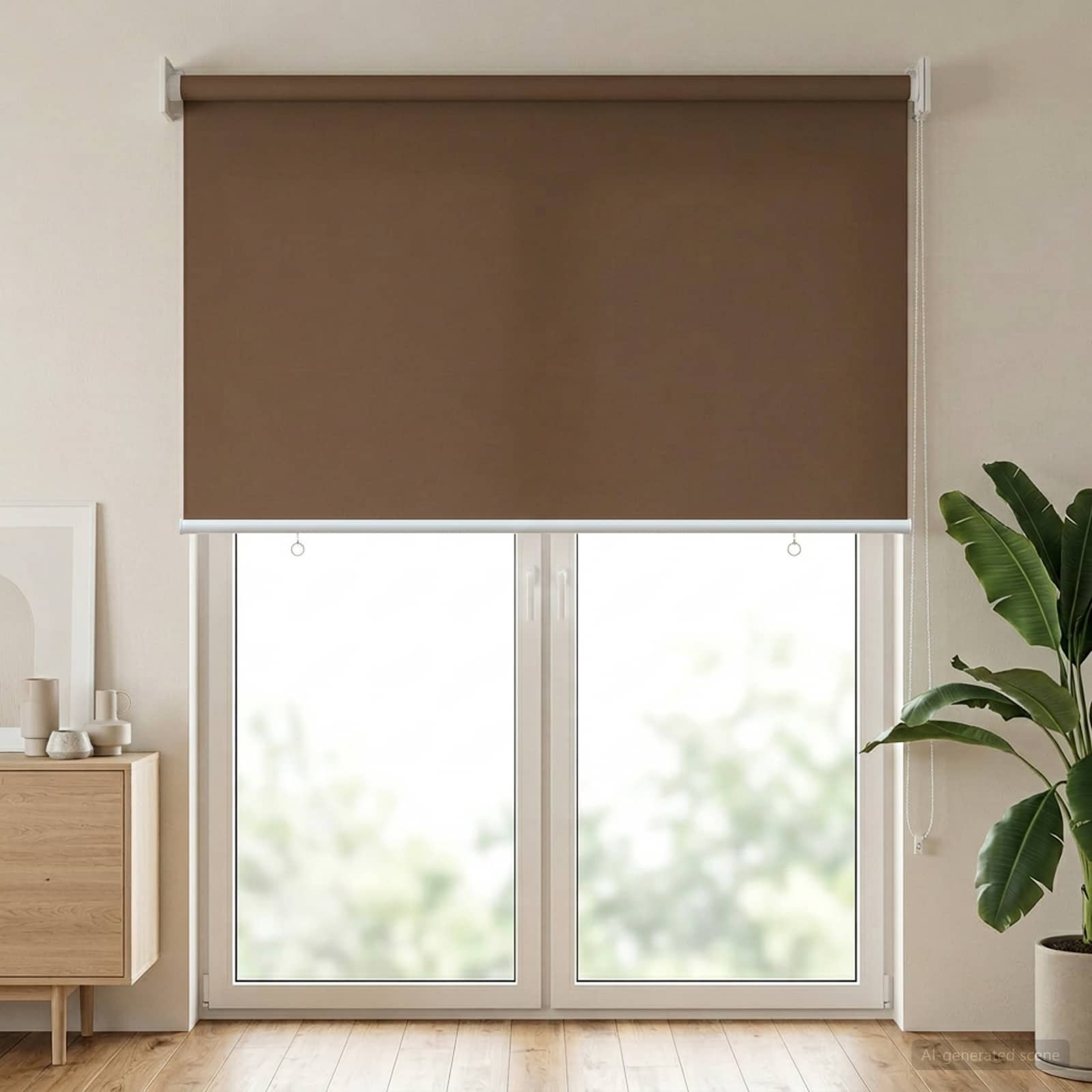 vidaXL Store roulant extérieur protection UV Taupe