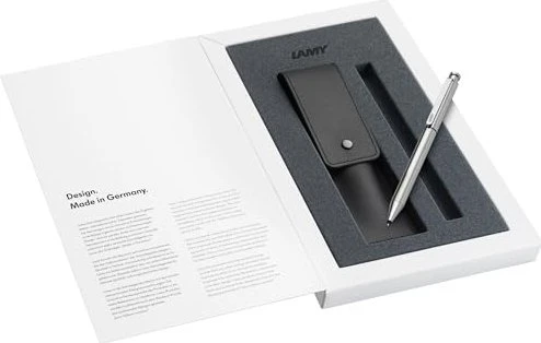 LAMY Kugelschreiber st twin pen Multifunktionsstift silber, Schreibfarbe: schwarz, 1 St.