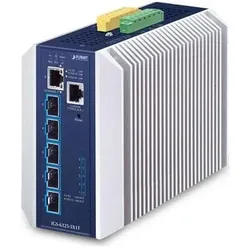 Planet Industrial Layer 3 5-Port (6 Ports), Netzwerk Switch, Blau