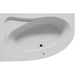 RIHO Geta Badewanne, asymmetrisch, Version links, Einbau, 1-Sitzer, weiß, B022001005, Ausführung: 170x90x52cm, Nutzinhalt: 230 Liter