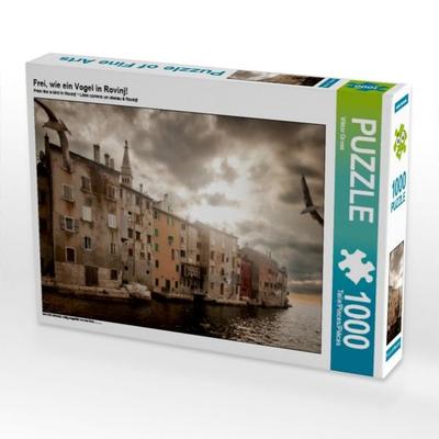 CALVENDO Puzzle Frei, wie ein Vogel in Rovinj! | 1000 Teile Lege-Größe 64x48cm Foto-Puzzle für glückliche Stunden