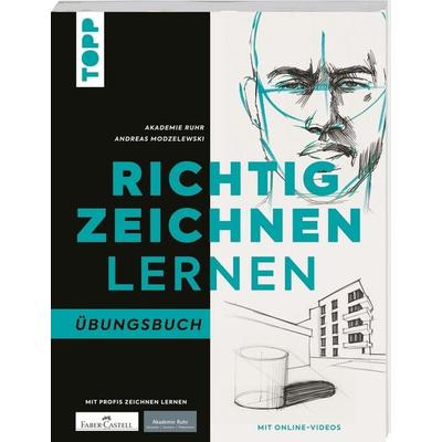Richtig zeichnen lernen. Übungsbuch, Taschenbuch von Akademie Ruhr,Andreas Modzelewski, Frechverlag GmbH, 978-3-7358-8280-6