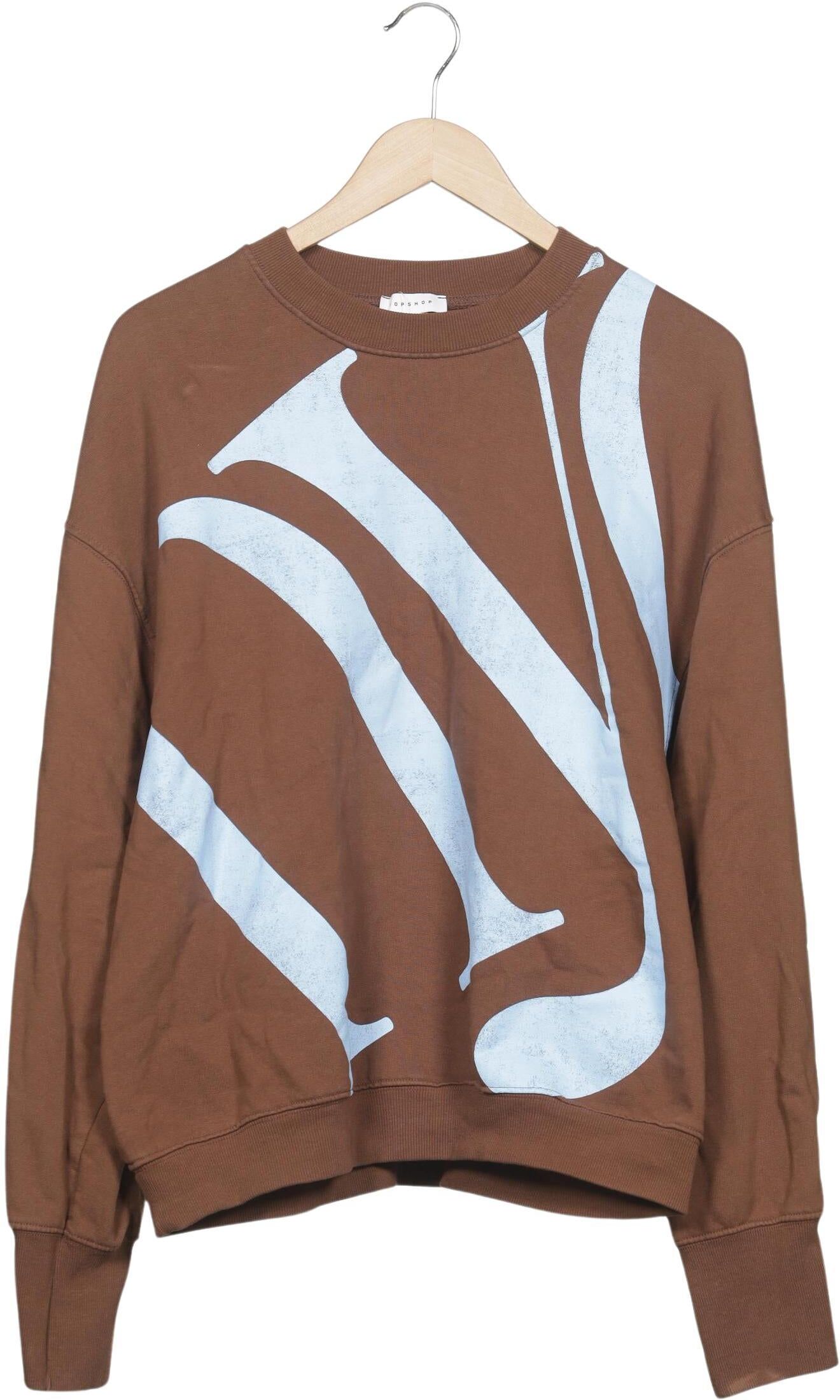 Topshop Damen Sweater, Braun, Gr. M, Baumwolle - Second Hand