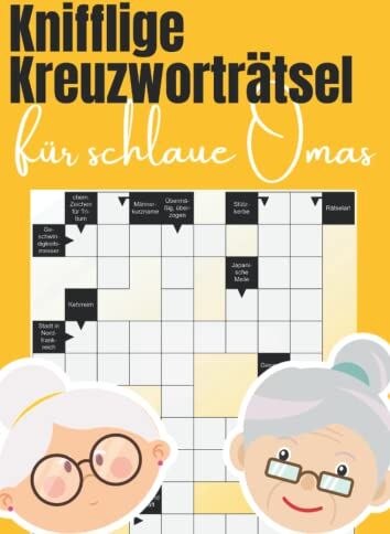 Mira Paollo - Knifflige Kreuzworträtsel für schlaue Omas: Große Schrift Rätselspaß für die beste Oma der Welt - Preis vom 04.10.2026 03:51:26 h