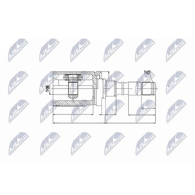 Nty Gelenksatz, Antriebswelle [Hersteller-Nr. NPW-BM-010] für BMW