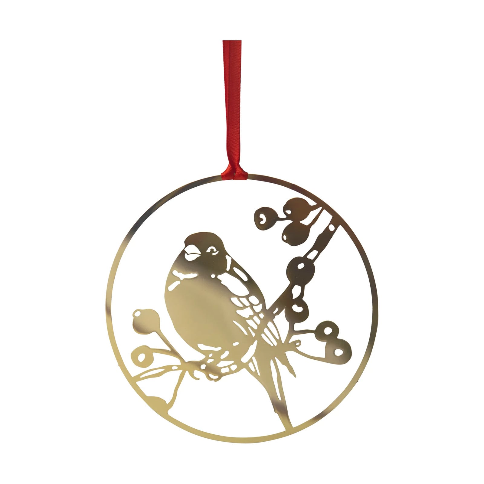 Pluto Design Winter Bird L Kersthanger Goudkleurig