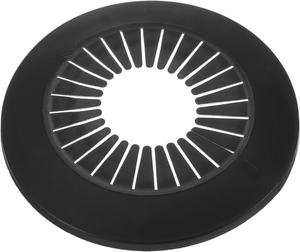 Sourcing Map 2 stuks Buisdeksel Decoratie Zwart, PP Plastic, 50 mm - 78 mm