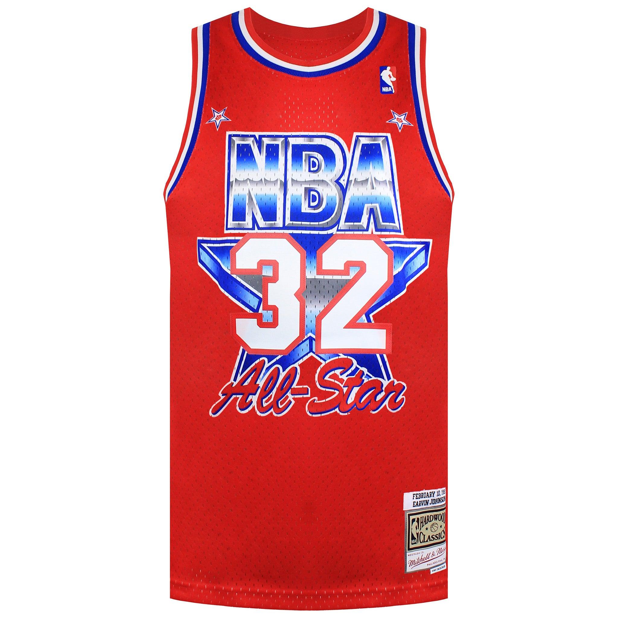 Mitchell & Ness NBA Magic Johnson #32 All Star West Retro Trikot