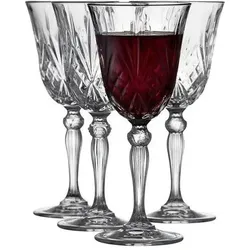 Lyngby Rotweinglas 4er Set, Weingläser, Transparent
