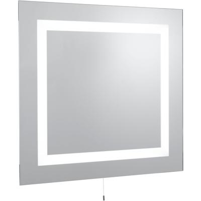 SEARCHLIGHT LED Spiegelleuchte "Badezimmerleuchte Bathroom Mirror, 1-flammig", weiß (weiß, spiegel und matt), 1, H: 65cm, 1 Stk., Leuchten, Mit Zugschalter