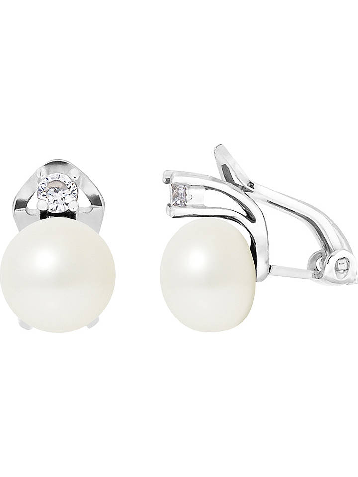 Pearl Addict Silber-Klippohrringe mit Perlen - onesize