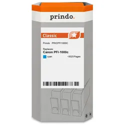 Prindo, Druckerpatrone, kompatibel mit Canon PFI-1000c (C)