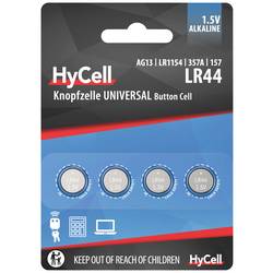 HyCell AG13 Knopfzelle LR 44 Alkali-Mangan 140 mAh 1.5 V 4 St. 1516-0024