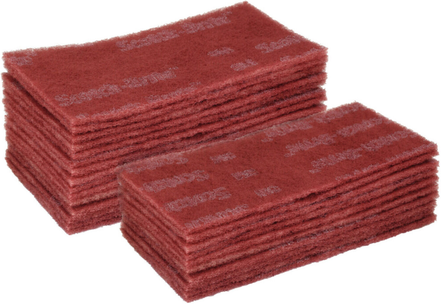 3M Scotch-Brite Schleifvlies-Hand-Pads, Set, Durable Flex 280, 25-teilig aus Vliesstoff für Reinigung und Polieren, 64659)