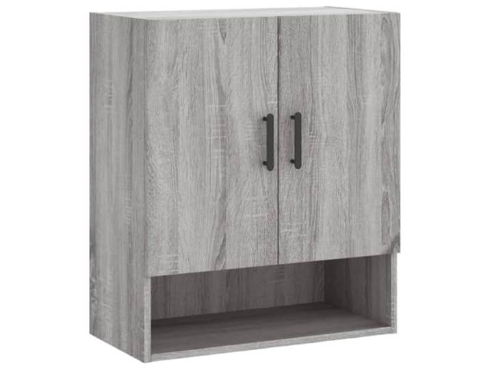 HKLGBVCR Wandschrank Sonoma, Grau, 60 x 31 x 70 cm, Holz Hängende Aufbewahrung, Anzeigefläche, Holz, feuchtigkeitsbeständig, kompaktes Format, Innendekoration