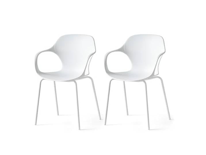 Connubia, 2 Stühle OPS, Farbe: Weiß, 100% recyceltes Polypropylen