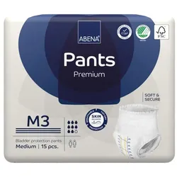 Abena Pants Premium Windelhosen Gr. M3, 2400 ml 6X15 St