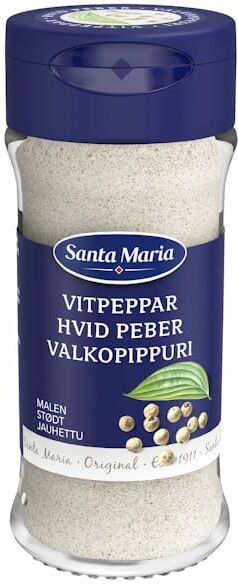 Vitpeppar malen 35 g Santa Maria