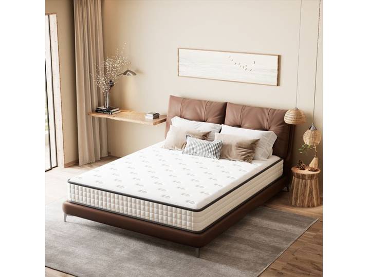 Matelas 160x200 cm épaisseur 22cm mousse à mémoire parfaitement soutenu réversible à Deux Faces entièrement utilisables