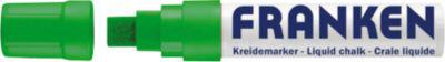 Franken Kreidemarker Jumbo ZKM1502, Keilspitze, Strichstärke 5-15 mm, Tinte auf Wasserbasis, hellgrün