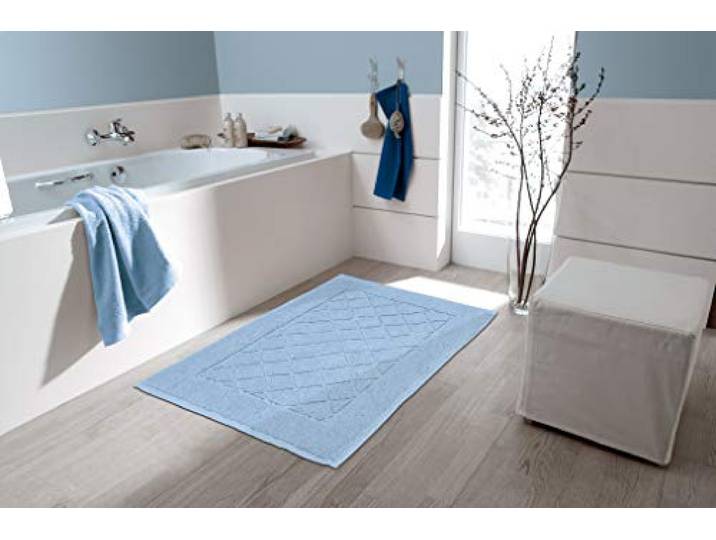 Kleine Wolke Frottiervorleger Bridge Azur 50 x 70 cm