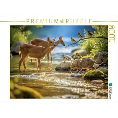 CALVENDO Puzzle Lebendige Farben im klaren Wasser. | 1000 Teile Lege-Größe 64x48cm Foto-Puzzle für glückliche Stunden, von , Calvendo Puzzle