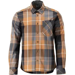 MASCOT Herren Langarmhemd CUSTOMIZED Nussbraun-kariert L - 22904-446-598-L - Nussbraun-kariert