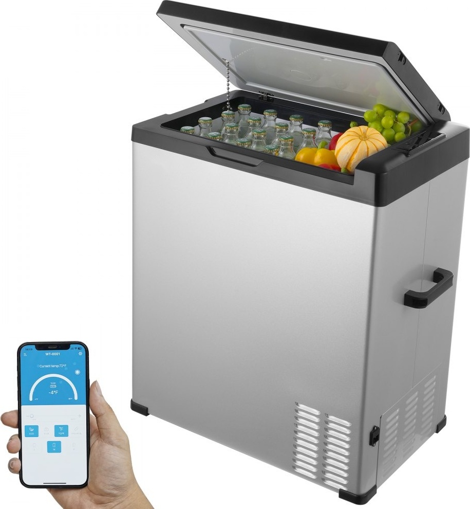 Tragbarer Kühlschrank mit Gefrierfach - 70L Einzelzone - 80W Kühlbox für Camping und Outdoor-Aktivitäten