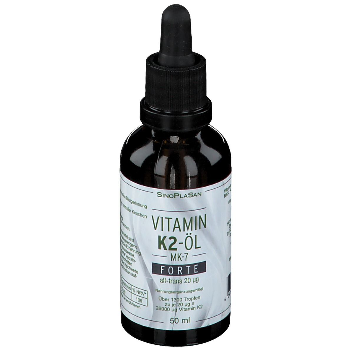 Vitamin K2-Öl MK7 Forte all-trans 20 µg 50 ml Öl