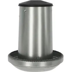 Kerbl Futterautomat für Geflügel (Fassungsvermögen 40 Liter, geeignet für Puten / Hühner, Behälter M (4000 cl), Futternapf