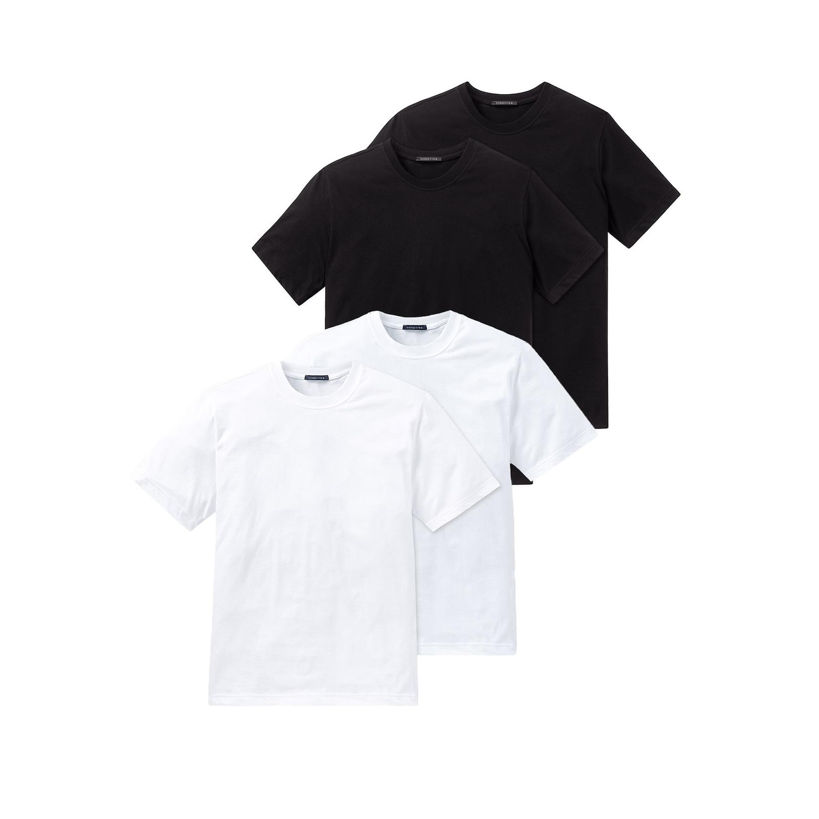 Schiesser Herren T-Shirt American Shirt 4er Pack