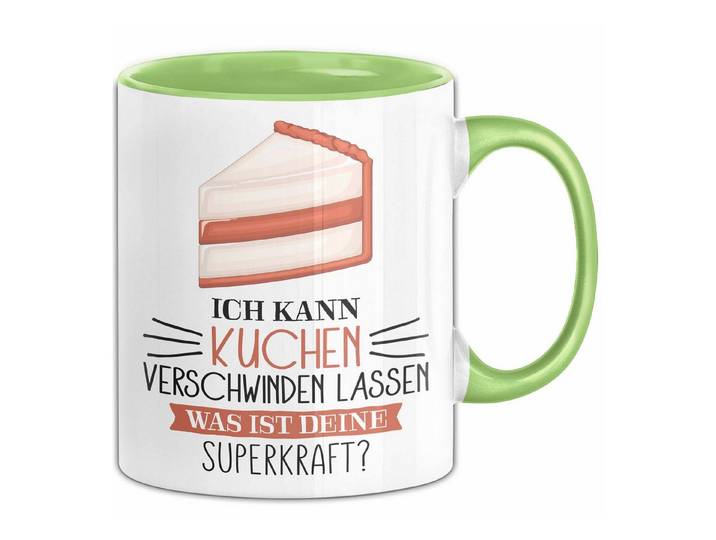 Trendation Tasse Kuchen-Liebhaber Tasse Geschenk Ich Kann Kuchen Verschwinden Lassen Wa