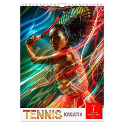 Tennis kreativ (Wandkalender 2027 DIN A4 hoch), CALVENDO Monatskalender