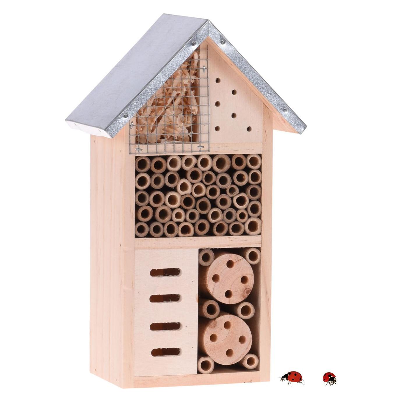 ProGarden Insektenhotel mit Metalldach (Marienkäfer, Wildbienen) (43344836)