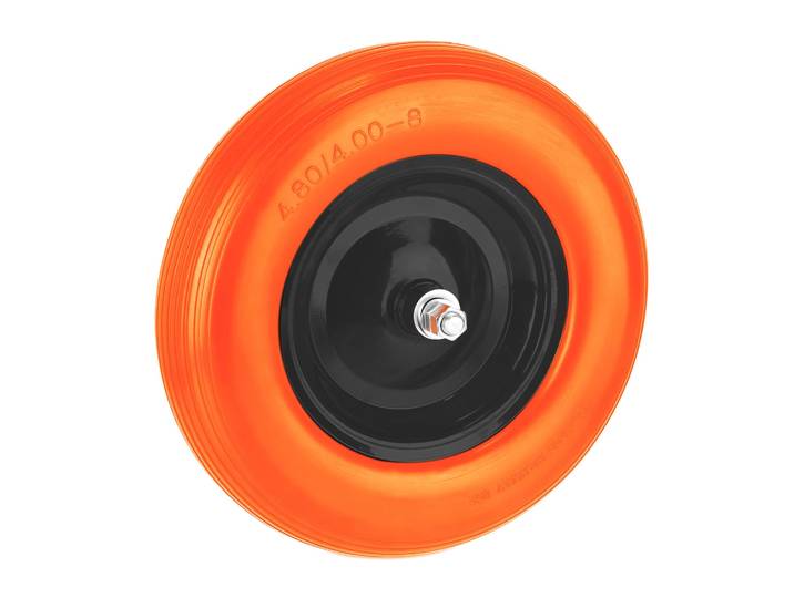 Schubkarrenrad Vollgummi 16x4.00-8 Orange-Schwarz